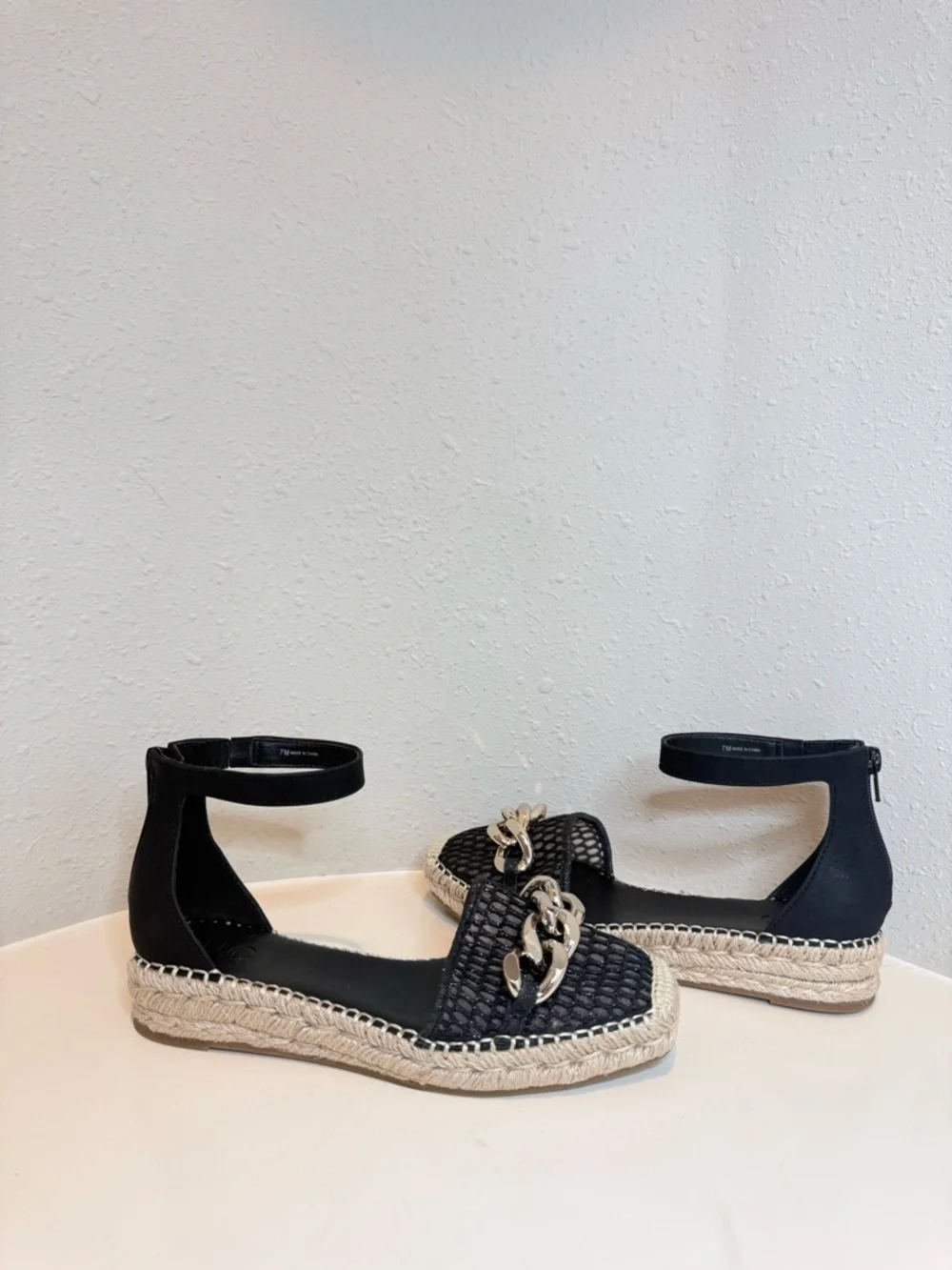 INC International Concepts black mesh